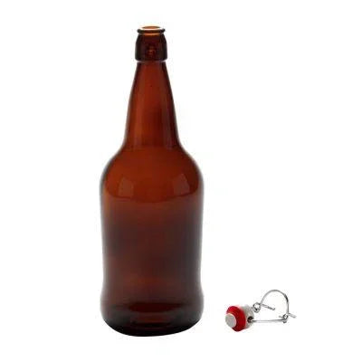 Quart /32oz/ 950ml EZ Amber Flip Top Grolsch Style Beer Fermenting Bottle