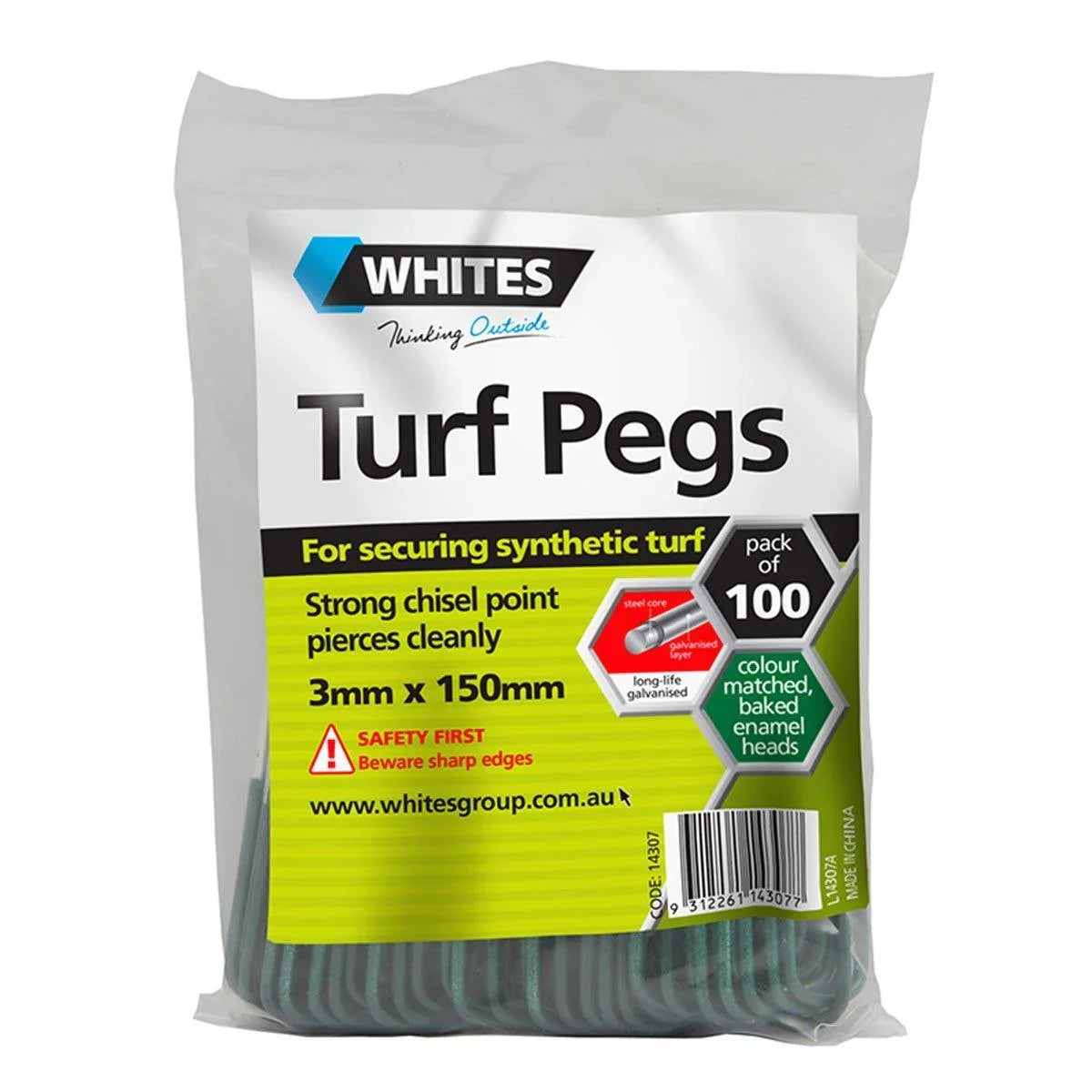 Turf Pegs For Securing Artificial Grass / Synthetic Turf /Weedmat / Netting