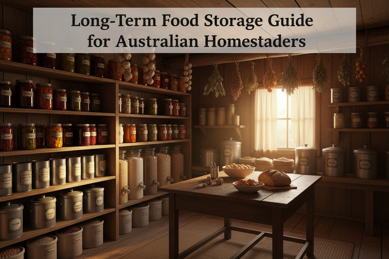 Long-Term Food Storage Guide for Australian Homesteaders