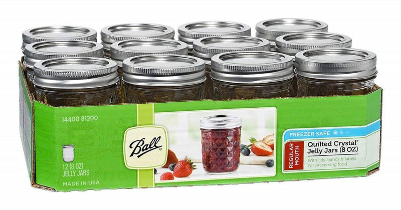 Cases of Jars from 100ml - 250ml - Ball Mason