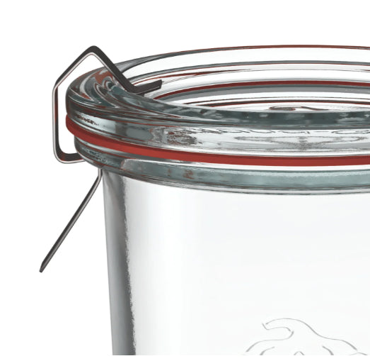 6 X 1000ml WECK Sturzglas Jar COMPLETE