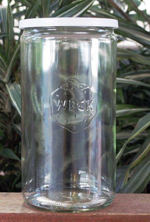1.5 Litre Cylinder Jar with WHITE STORAGE LID - OzFarmer