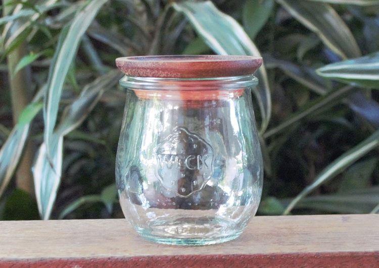 1 x 220ml Mini Tulip Jar with wooden lid - OzFarmer