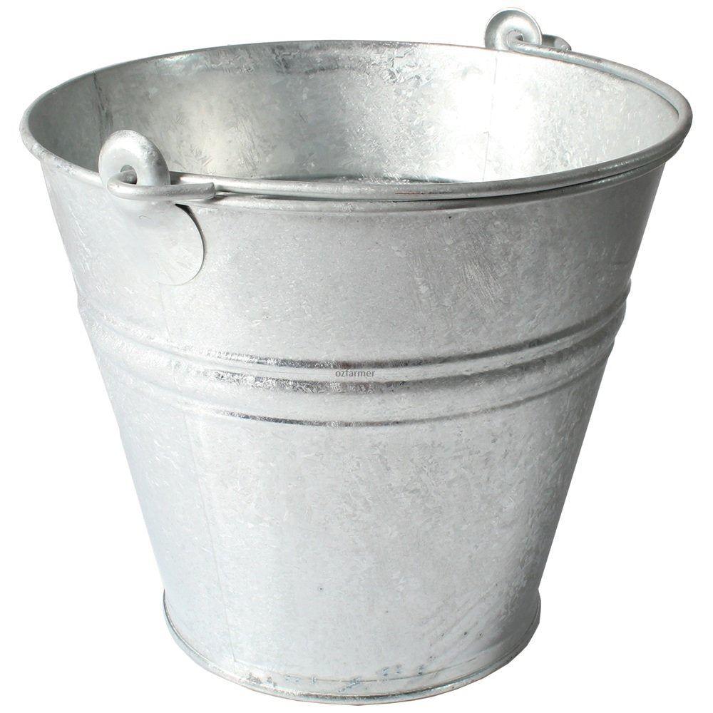 11L Metal Bucket Galvanised - OzFarmer