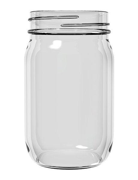 12 x Bell Pint 16oz Economy Smooth Regular Mouth Jars - Lids Not Included - OzFarmer