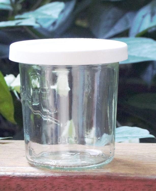 160ml Tapered Jar with WHITE STORAGE LID - OzFarmer