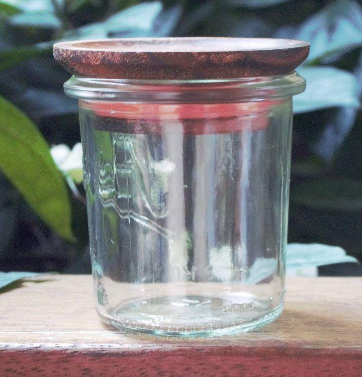 160ml Tapered Jar with wooden lid - OzFarmer