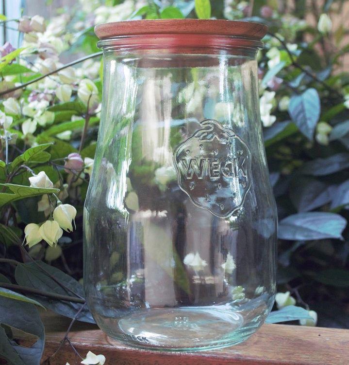 1750ml Tulip Jar with WOODEN LID - OzFarmer