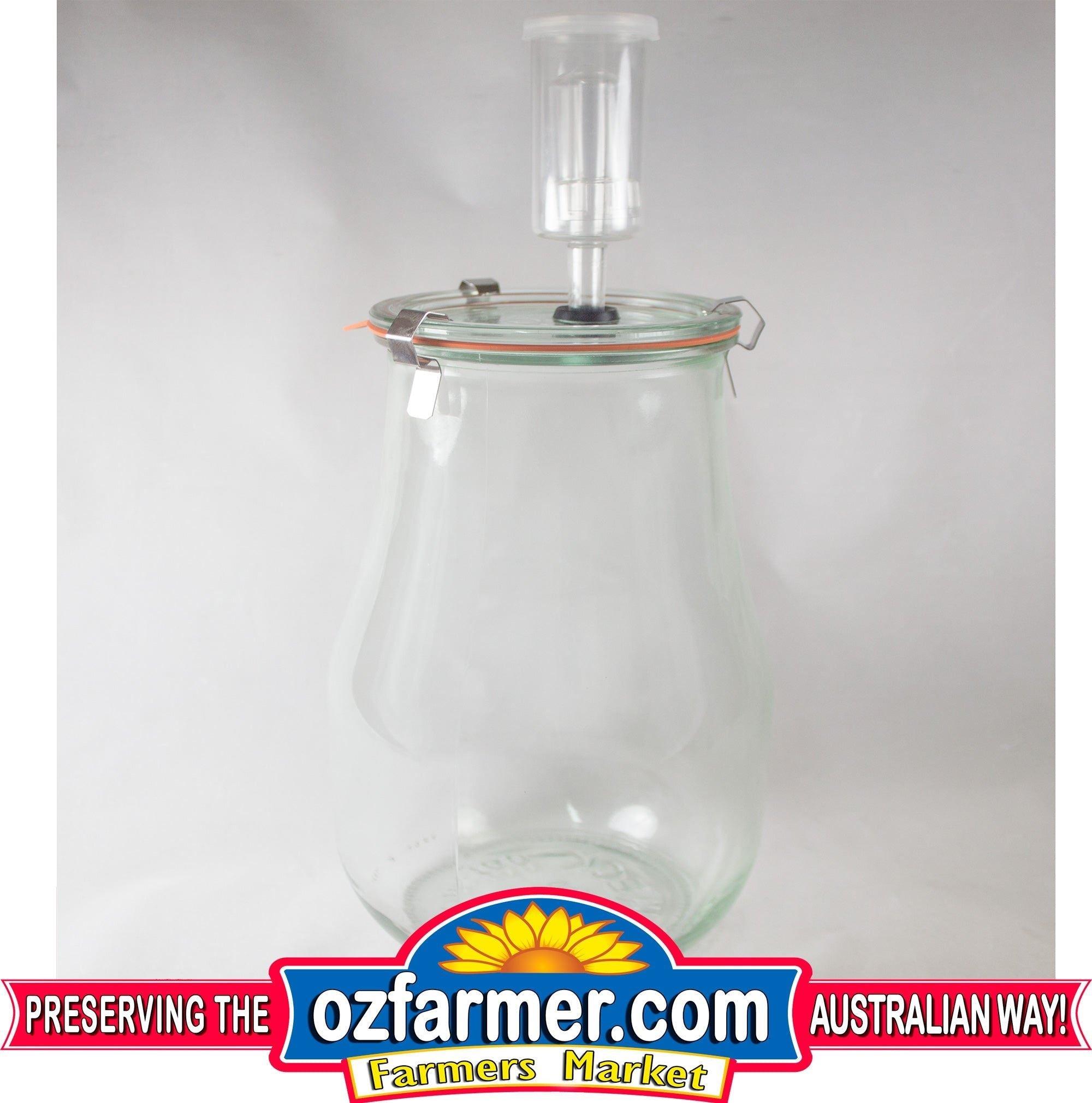 2.5 Litre Tulip Fermenting Jar With Fermenting Lid Weck - OzFarmer