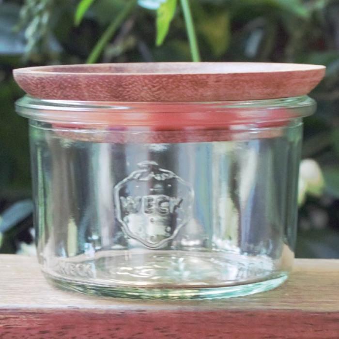 1 x  200ml Tapered Jar with wooden lid - 200ml