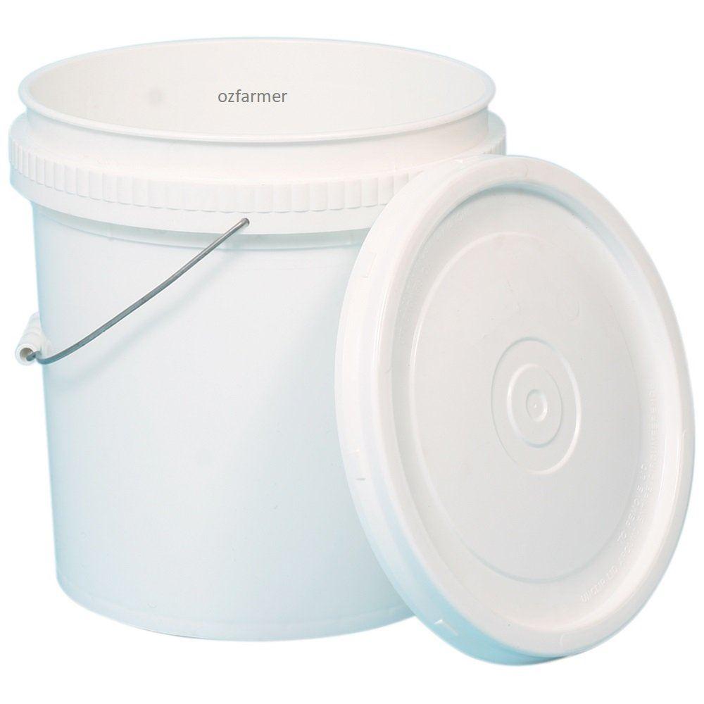 20L Heavy Duty Plastic Bucket complete with lid - OzFarmer