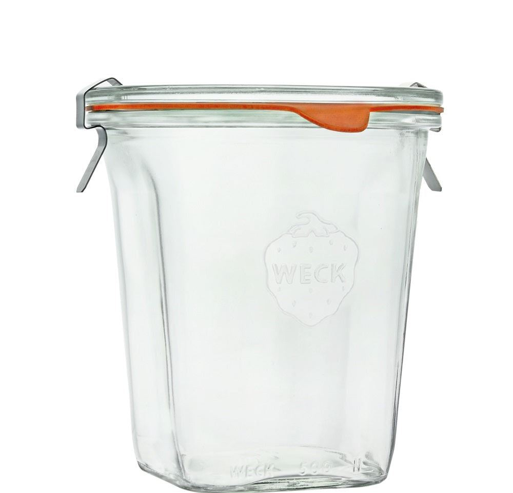 6 x 545ml Quadro Jar Weck Complete  - 747