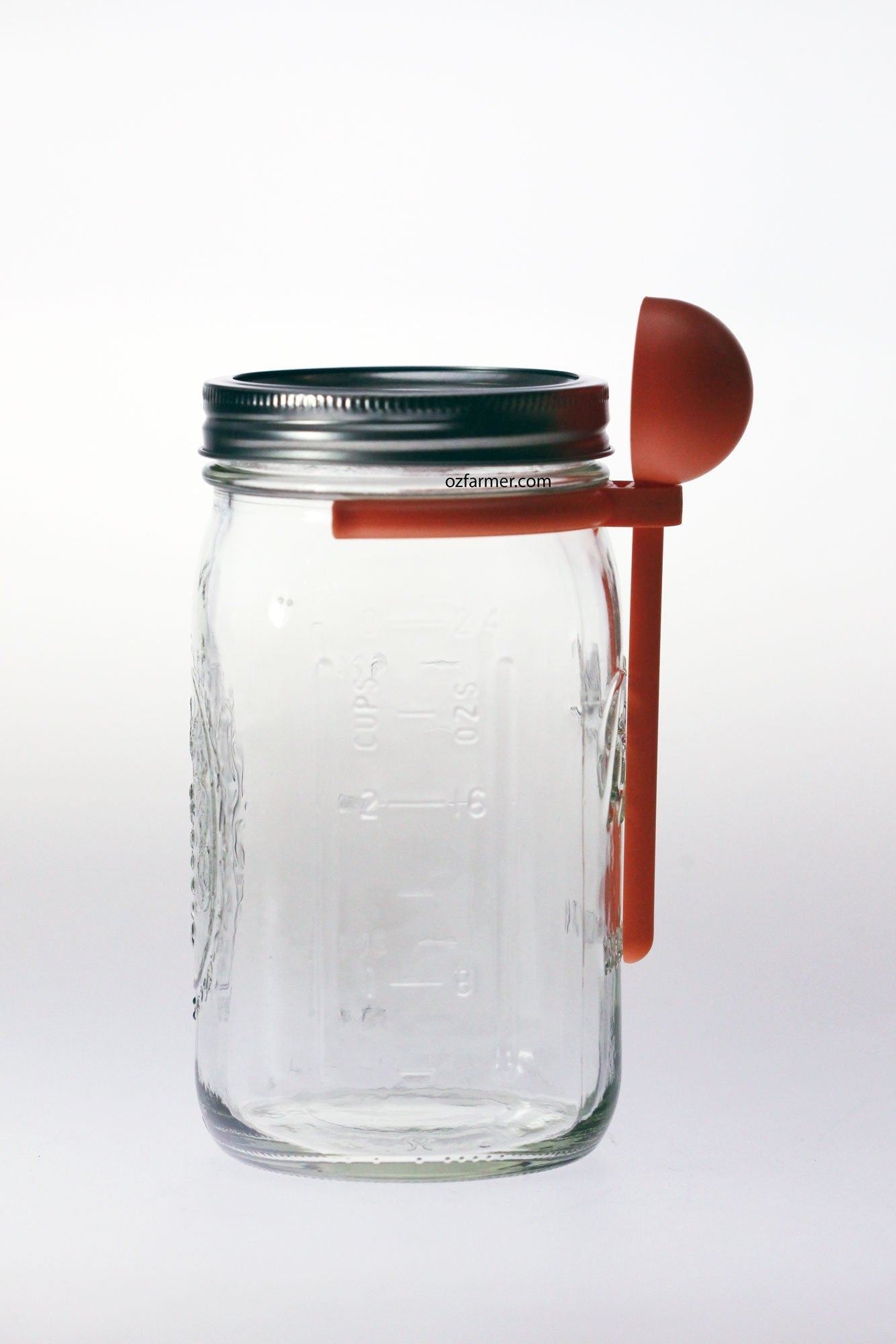 Coffee Spoon Clip Lid Attachment Suits Wide Mouth Mason Jar