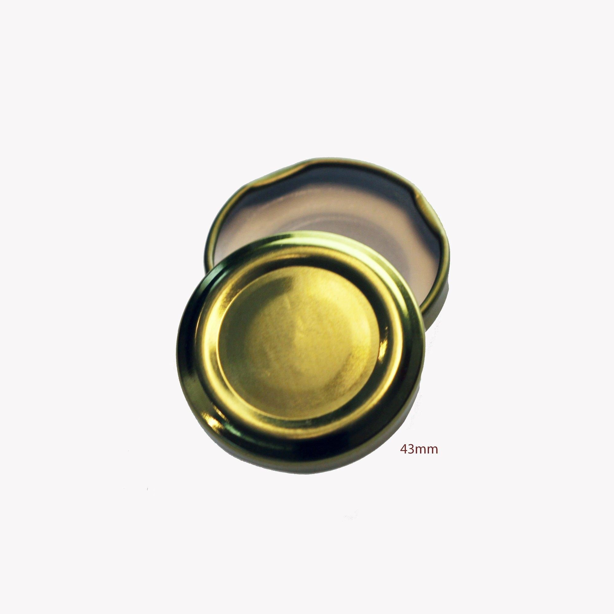 43mm TWIST TOP Lids SILVER