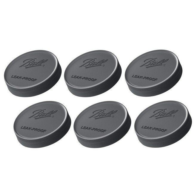 Ball WIDE Mouth Leak-Proof Storage Lids Pack of 6