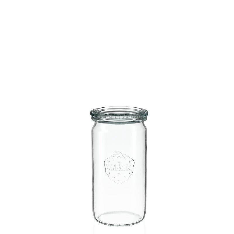 6 X 340ml WECK Cylinder Jar COMPLETE