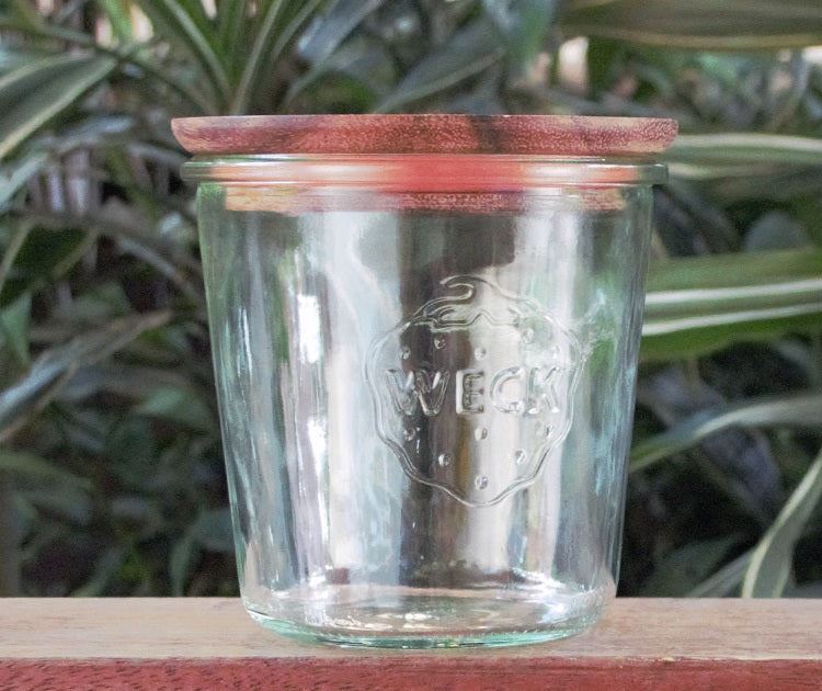 580ml Tapered Jar with wooden lid