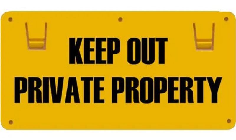 Keep Out Private Property Sign