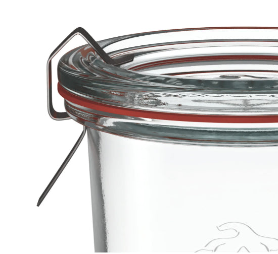 6 X 140ml WECK Sturzglas Jar COMPLETE