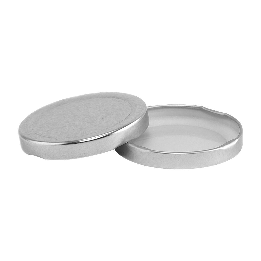 25 x 63mm TWIST TOP sauce bottle lids SILVER