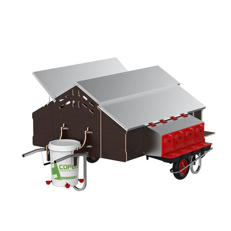 Chicken Caravan 1.5X1.8M + Wheel Kit Free Range