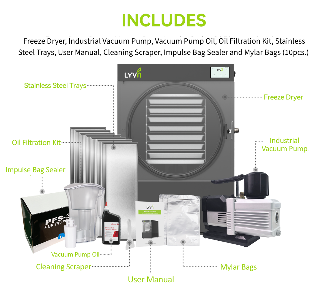 LYVN™ Home Freeze Dryer X-Large Black, 7 Tray Model