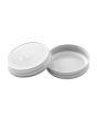 70mm SCREW TOP Lid with Hi-Heat Plastisol and safety button WHITE