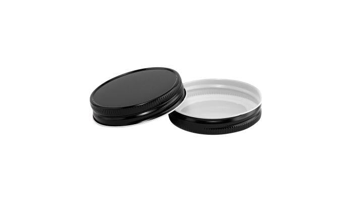 70mm CT Lid with Plastisol Liner BLACK