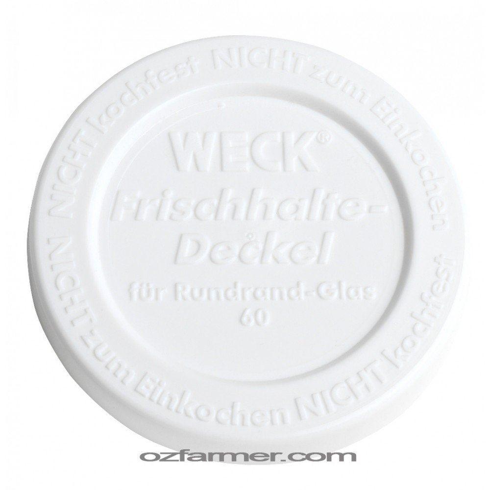 60mm Small Keep Fresh Snap On Lid for Weck and Rex Jars BPA FREE - OzFarmer