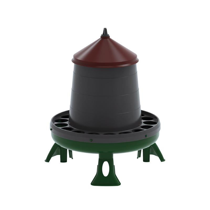 Recycled Plastic Poultry Feeder - 8KG With Leg