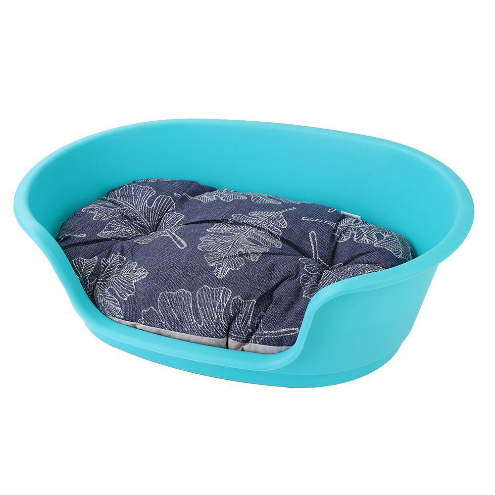 Pet Bed with Cushion - Large / Aqua
