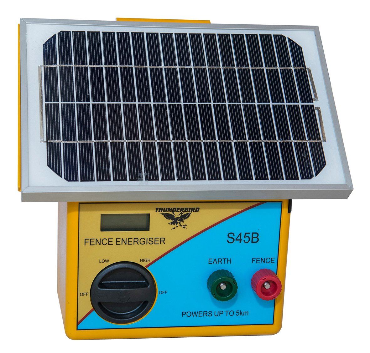 5km Solar Electric Fence Energiser with Battery