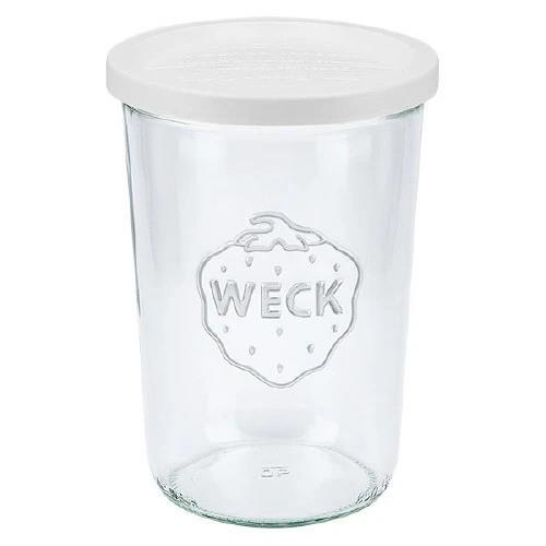 850ml Tapered Jar with white storage lid
