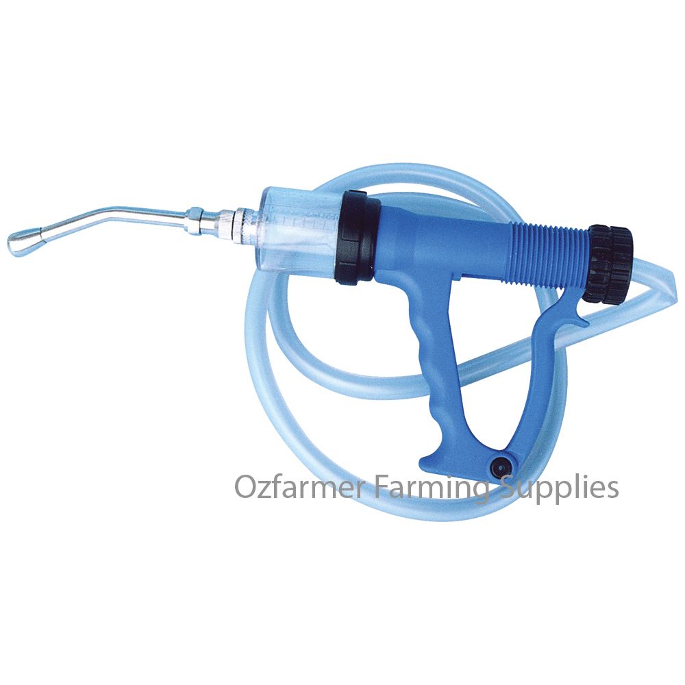 Drench Gun Blue Plastic 70ml Auto