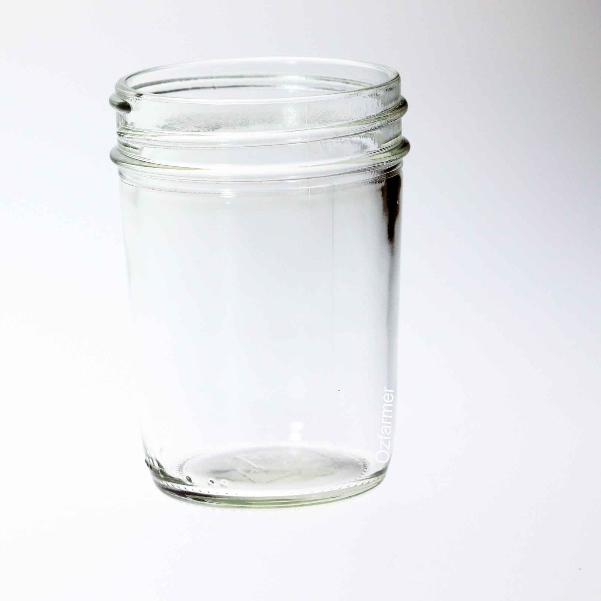 12 x Bell USA Smooth Half Pint / 8oz Regular Mouth Jars  with SILVER HIGH HEAT / POP  lids