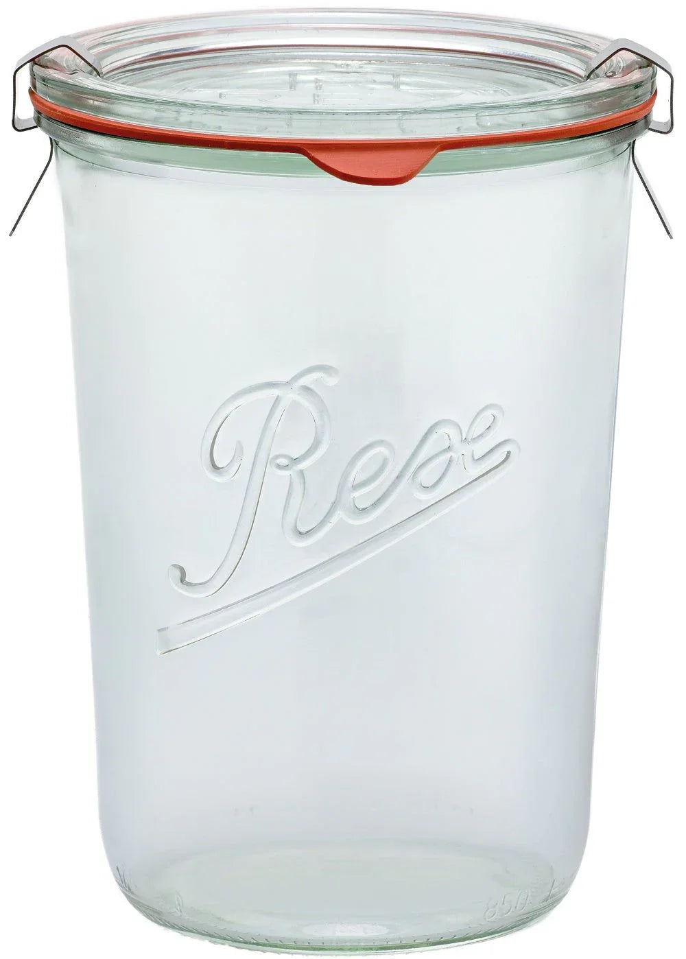 1 x 850ml Weck Rex Tapered Jar Complete