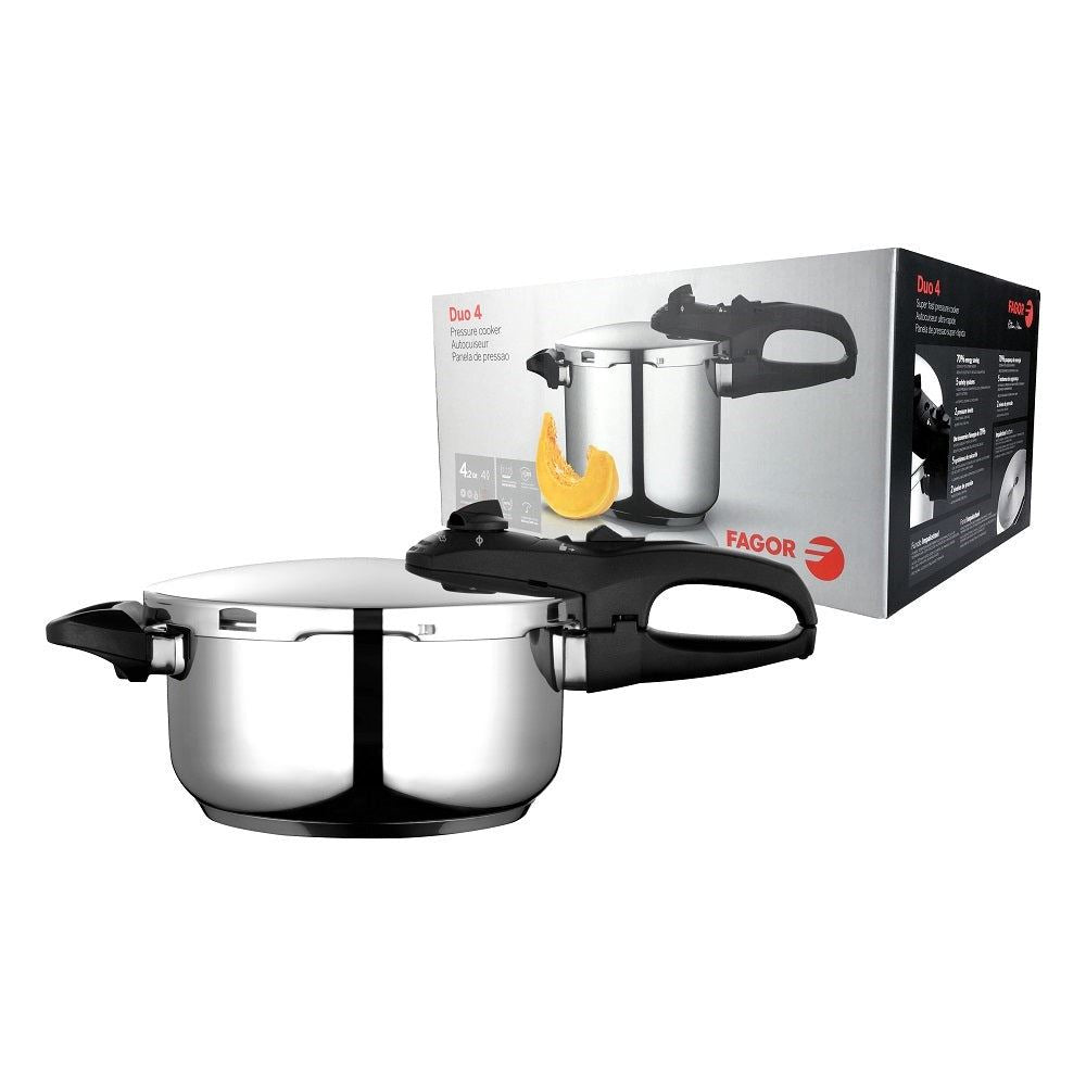 Fagor Duo 4 Stainless Steel Pressure Cooker 4l