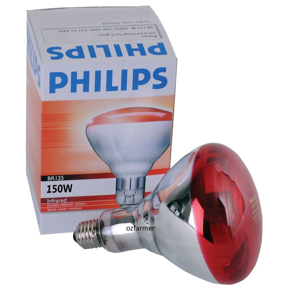 Phillips Red Infrared Brooder Lamp Globe Only 175W