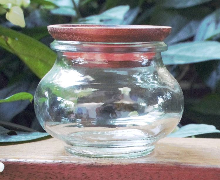 1 x 220ml Deco Jar with wooden lid