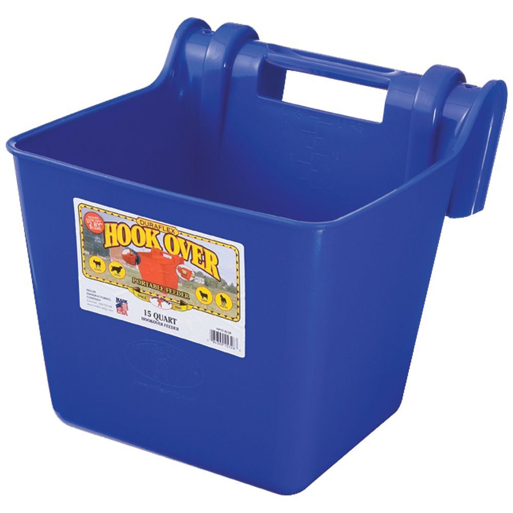 15 Litre Hook Over Feed Bucket Little Giant BLUE