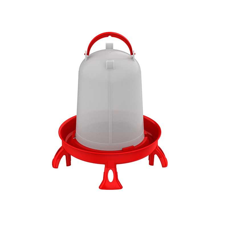 Eco Poultry Drinker With Legs Red - 10L