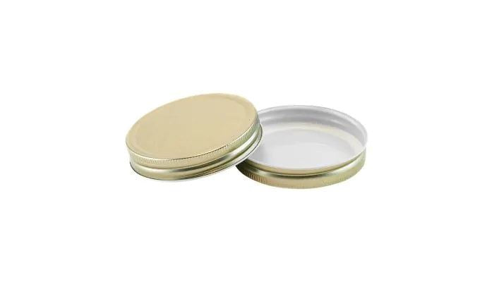 Lid One Piece WIDE Mouth 86mm Canning High Temp GOLD