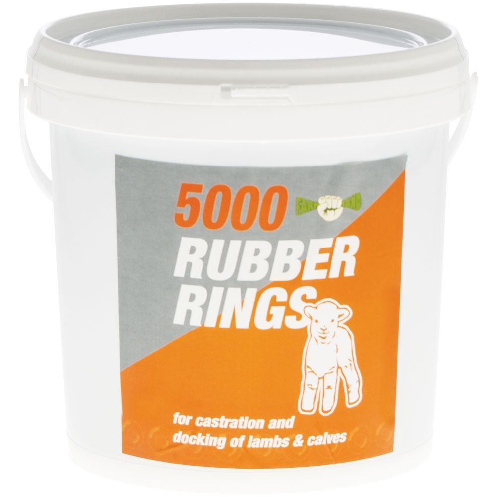 Castration Rings For Lambs, Kids And Calves Bucket of 5,000