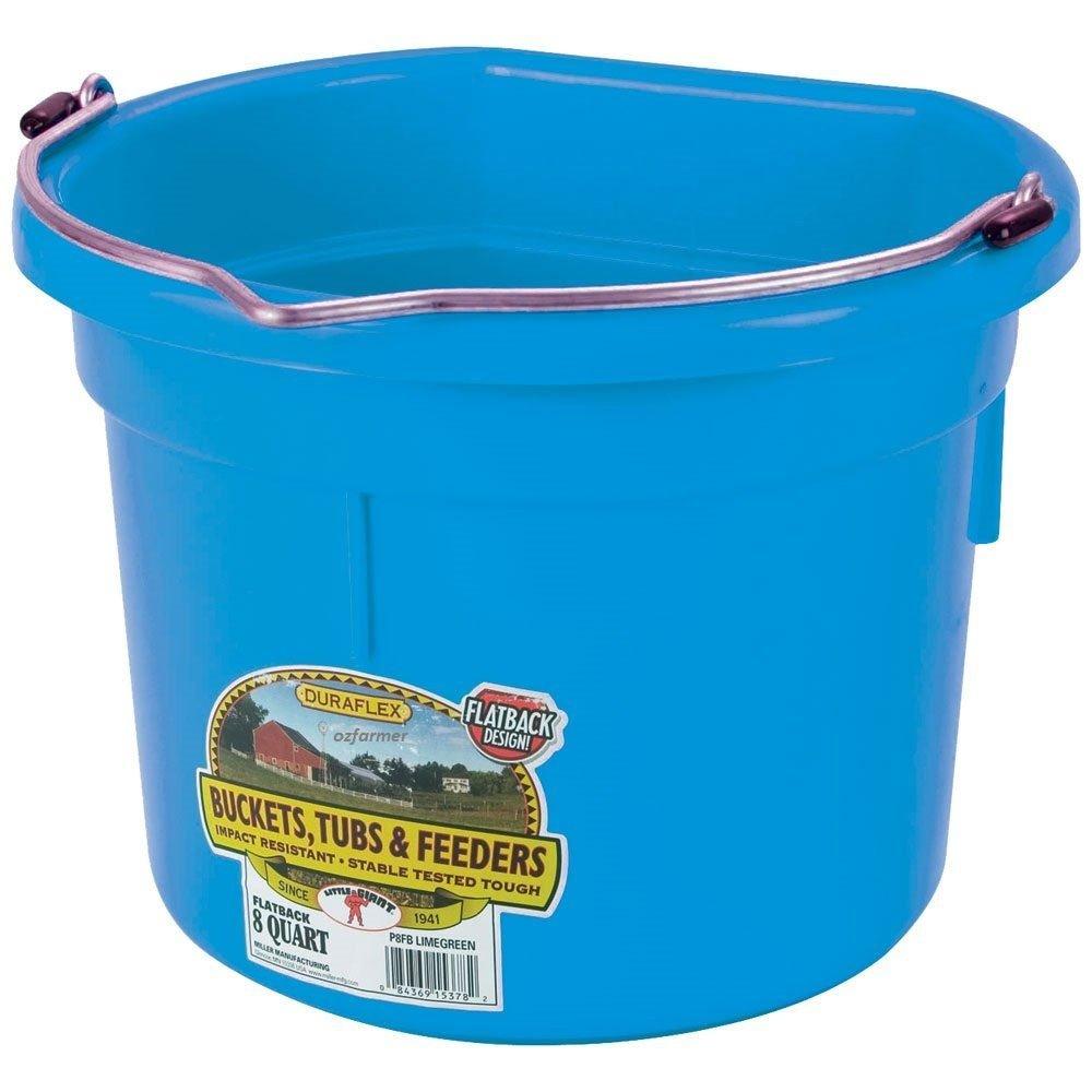 Bucket Plastic Flat Back 19L BLUE - OzFarmer