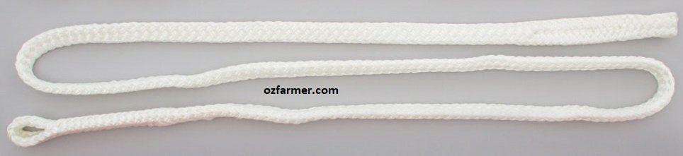 Calving Rope Flat Braid 12mm White - OzFarmer