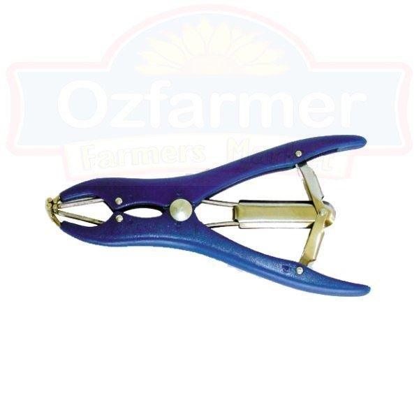 Castration / Marking Ring Applicator Castrator Blue Plastic - OzFarmer