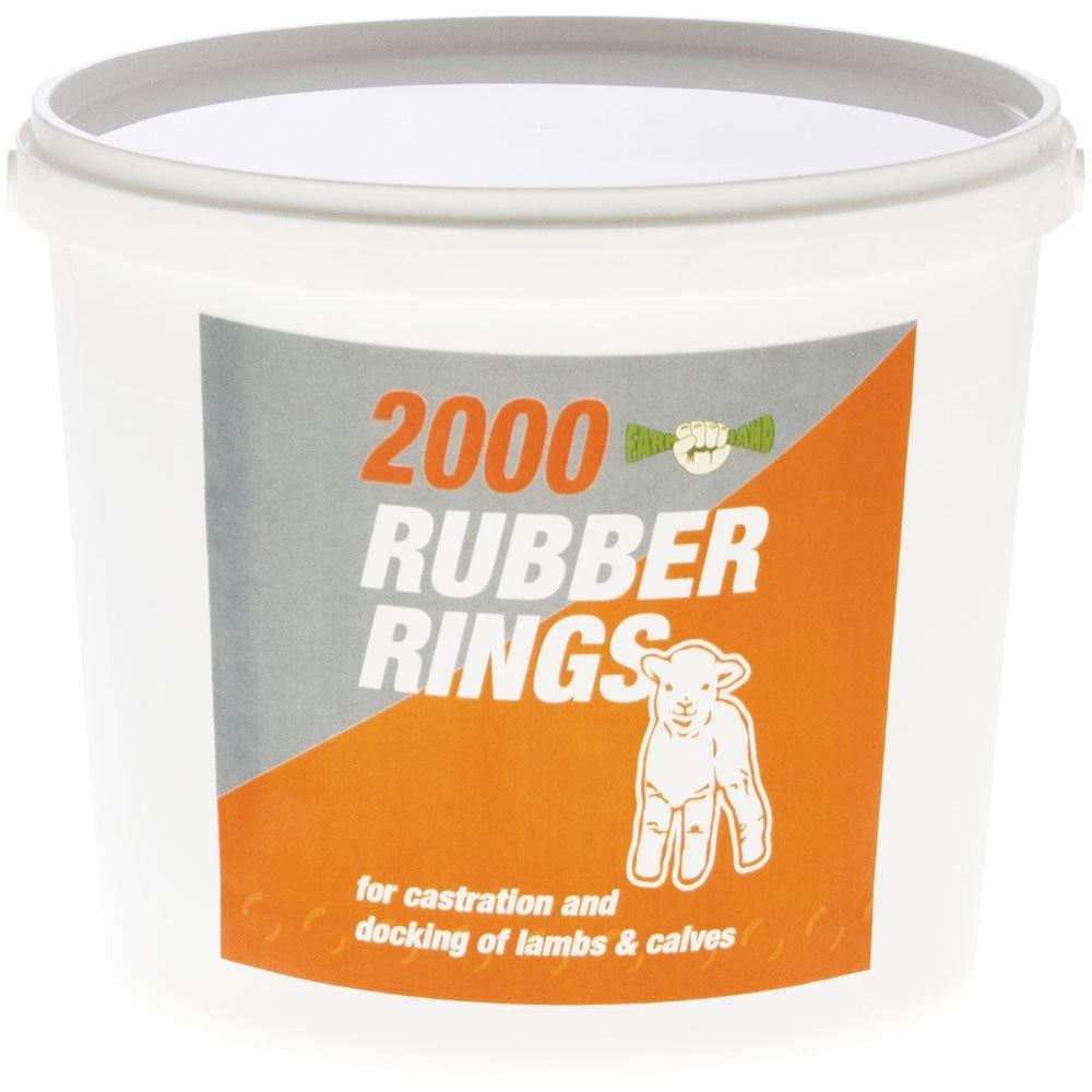 Castration Rings For Lambs, Kids And Calves Bucket of 2,000 - OzFarmer