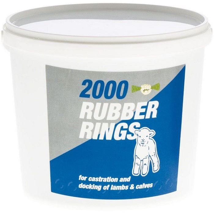 Castration Rings For Lambs, Kids And Calves Bucket of 2,000 - OzFarmer