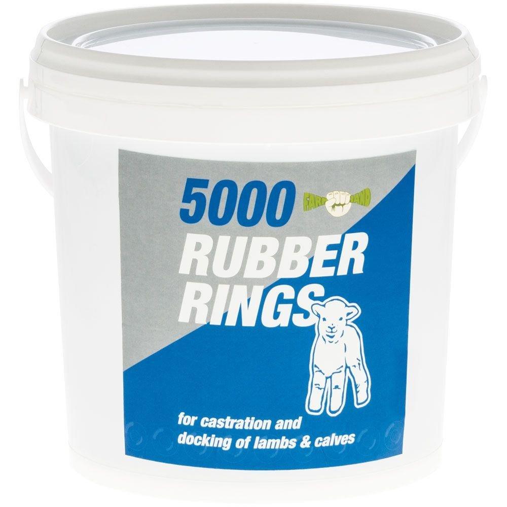 Castration Rings For Lambs, Kids And Calves Bucket of 5,000 - OzFarmer