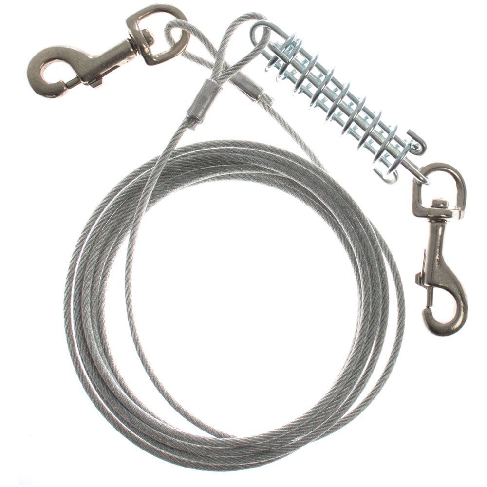 Tie Out Cable with Spring 4m